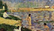 Georges Seurat Study for A Bathing Place at Asnieres oil painting reproduction
